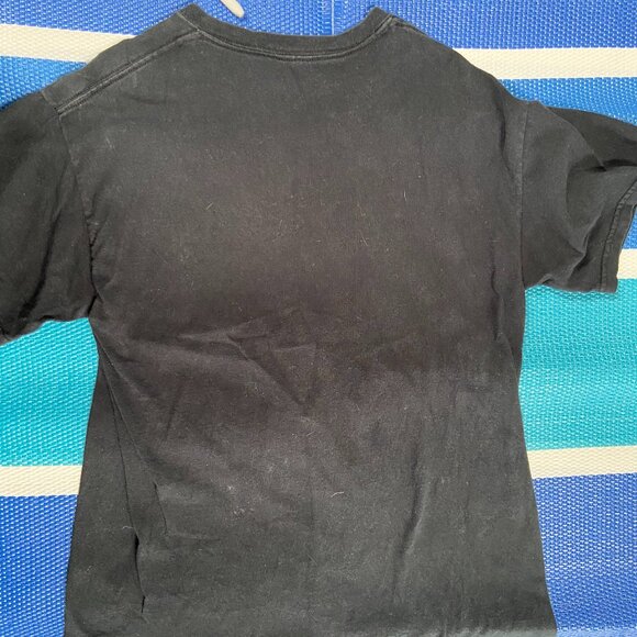 Vintage 90's Black Cotton Neon Print Jim Henson Muppets Animal T Shirt Large - Picture 2 of 4